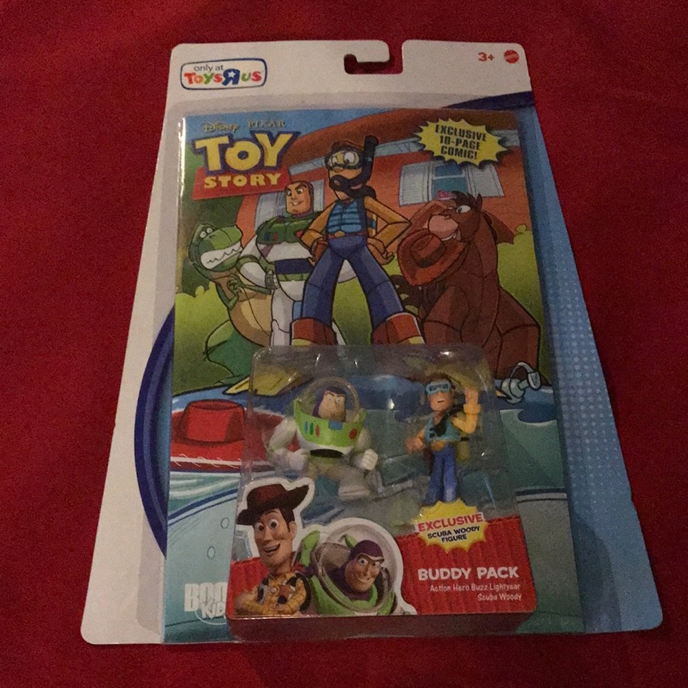 New Toy Story And Buddy Pack Buzz Light Year & Scuba Woody Rare collectible